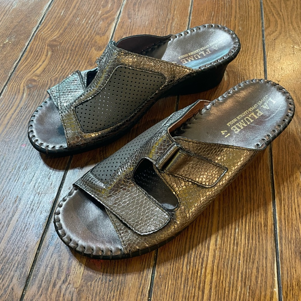 La Plume Women's Sandals 41 SnakeSkin Pattern